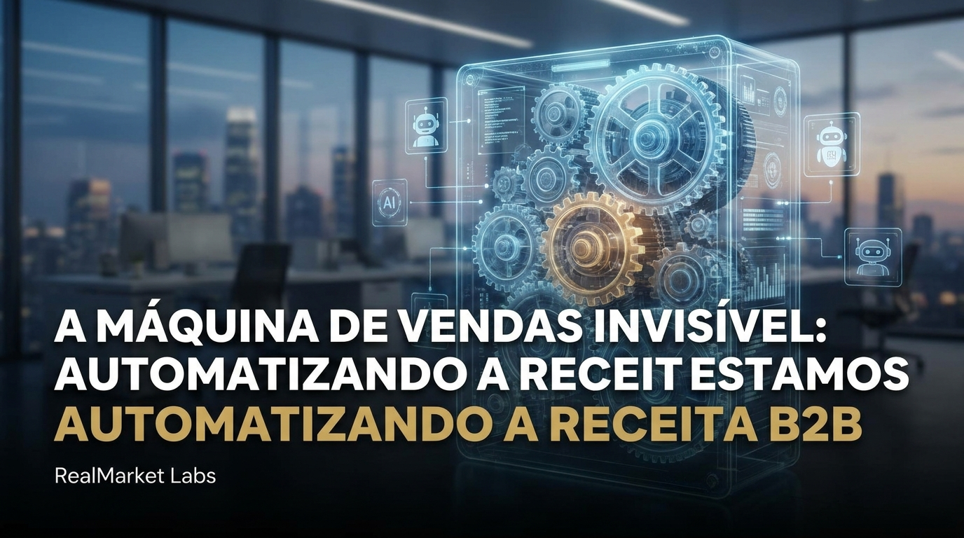 Editorial cover for A máquina de vendas invisível: como estamos automatizando a receita B2B
