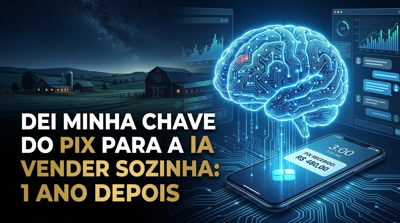 Dei minha chave do Pix para a IA vender sozinha: 1 ano depois