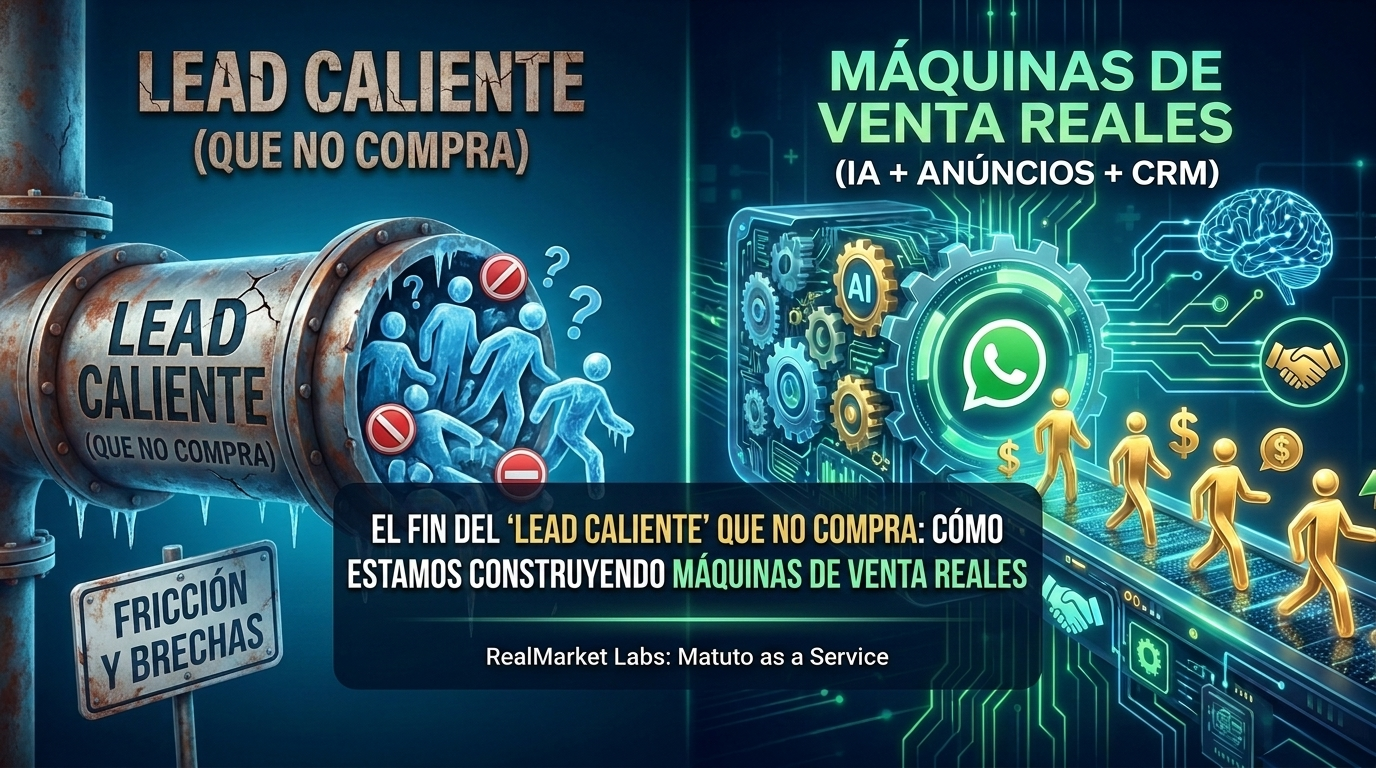 El fin del 'lead caliente' que no compra: cómo estamos construyendo máquinas de venta reales