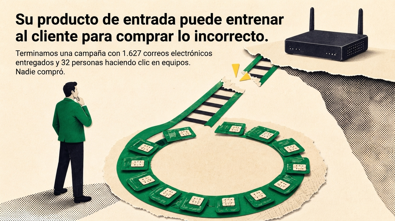 Editorial cover for Su producto de entrada puede entrenar al cliente para comprar lo incorrecto